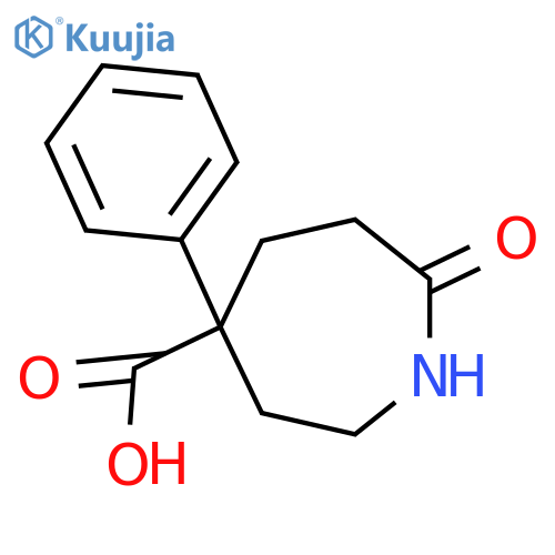 7-Oxo-4-phenylazepane-4-carboxylic acid structure