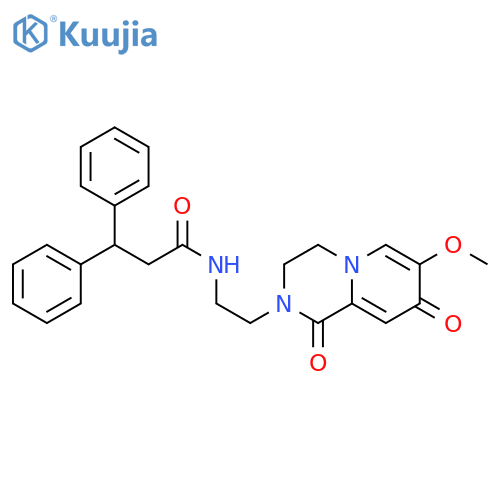 N-(2-{7-methoxy-1,8-dioxo-1H,2H,3H,4H,8H-pyrido[1,2-a]pyrazin-2-yl}ethyl)-3,3-diphenylpropanamide structure