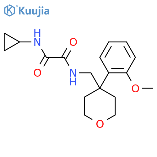 N-cyclopropyl-N'-{[4-(2-methoxyphenyl)oxan-4-yl]methyl}ethanediamide structure