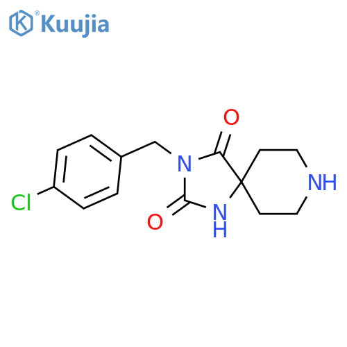 3-(4-Chlorobenzyl)-1,3,8-triazaspiro[4.5]decane-2,4-dione structure