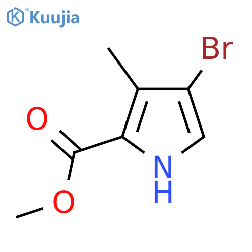methyl 4-bromo-3-methyl-1H-pyrrole-2-carboxylate structure