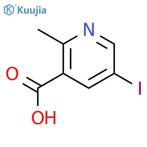 5-Iodo-2-methylpyridine-3-carboxylic acid structure