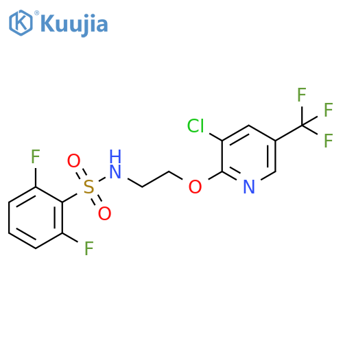 N-(2-{3-Chloro-5-(trifluoromethyl)-2-pyridinyloxy}ethyl)-2,6-difluorobenzenesulfonamide structure