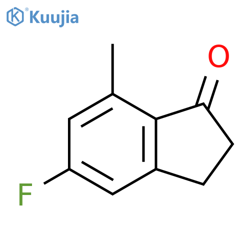 5-Fluoro-7-methyl-2,3-dihydro-1H-inden-1-one structure