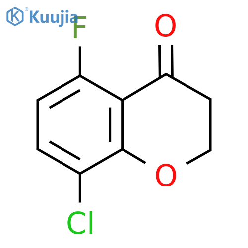 8-Chloro-5-fluorochroman-4-one structure