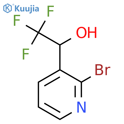 1-(2-bromopyridin-3-yl)-2,2,2-trifluoroethan-1-ol structure