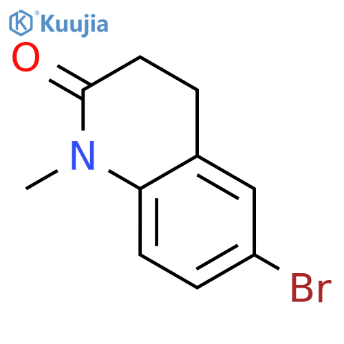 6-bromo-1-methyl-1,2,3,4-tetrahydroquinolin-2-one structure