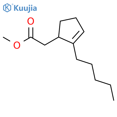 2-Cyclopentene-1-acetic acid, 2-pentyl-, methyl ester, (±)- structure