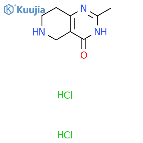 2-methyl-3H,4H,5H,6H,7H,8H-pyrido4,3-dpyrimidin-4-one dihydrochloride structure