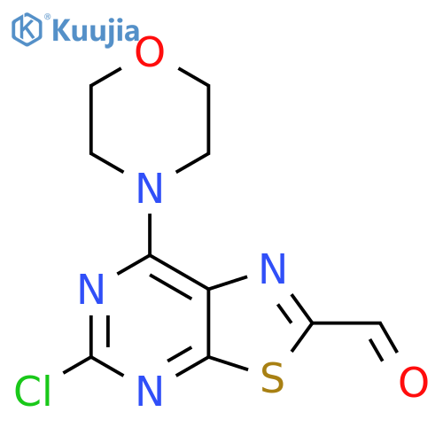 5-Chloro-7-morpholinothiazolo[5,4-d]pyrimidine-2-carbaldehyde structure