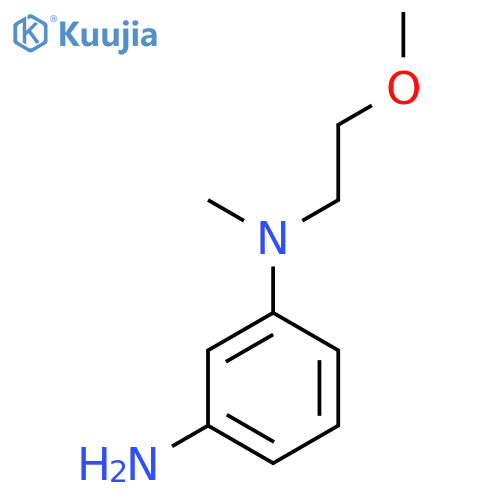 N1-(2-methoxyethyl)-N1-methyl-benzene-1,3-diamine structure