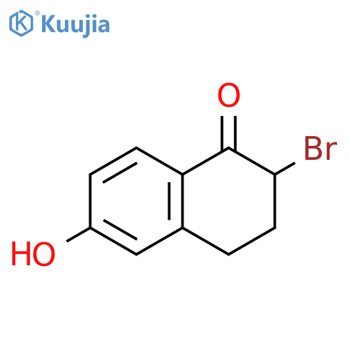 2-bromo-3,4-dihydro-6-hydroxynaphthalen-1(2H)-one structure