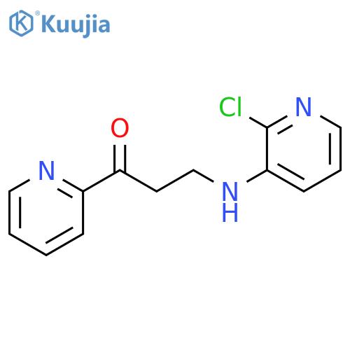 1-Propanone, 3-[(2-chloro-3-pyridinyl)amino]-1-(2-pyridinyl)- structure