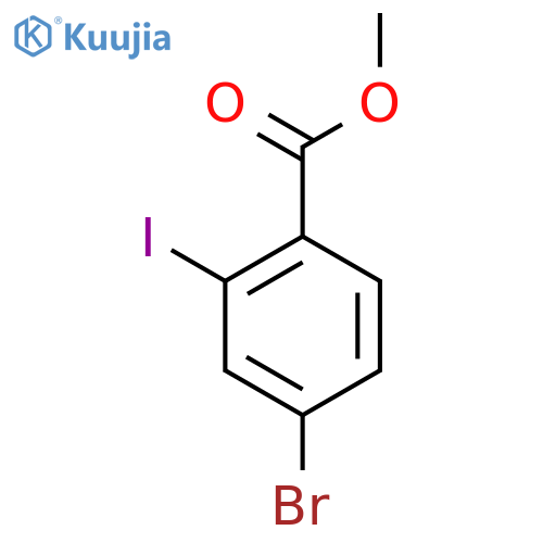 Methyl 4-bromo-2-iodobenzoate structure