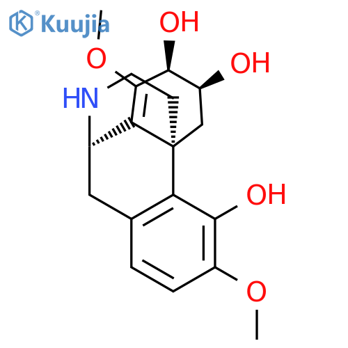 Morphinan-4,6,7-triol,8,14-didehydro-3,8-dimethoxy-, (6b,7b,9a,13a)- structure