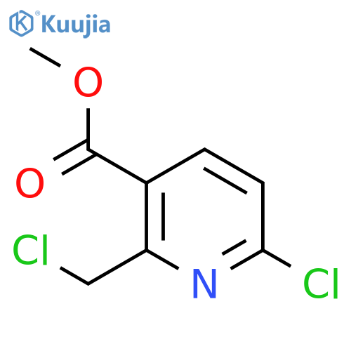 Methyl 6-chloro-2-(chloromethyl)nicotinate structure