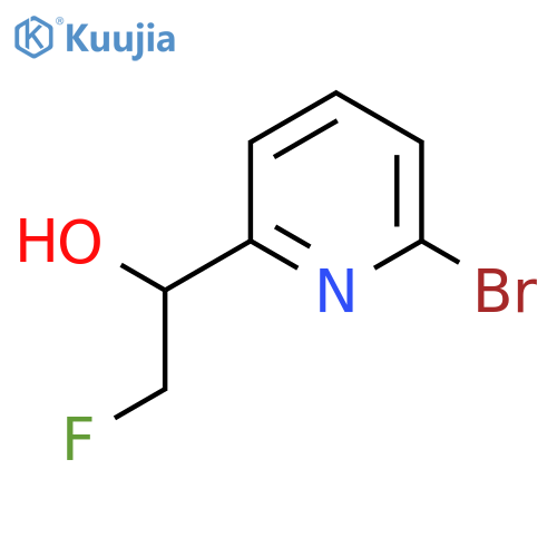 1-(6-bromopyridin-2-yl)-2-fluoroethan-1-ol structure