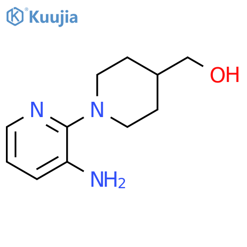 1-(3-Aminopyridin-2-yl)piperidin-4-ylmethanol structure