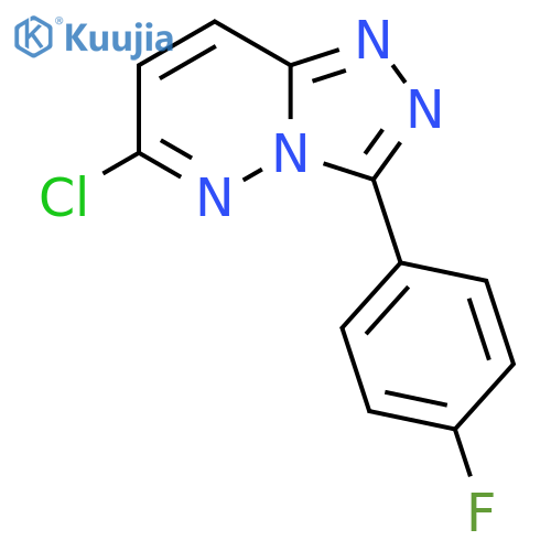 6-Chloro-3-(4-fluorophenyl)-[1,2,4]triazolo[4,3-b]pyridazine structure