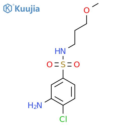 3-Amino-4-chloro-N-(3-methoxypropyl)-benzenesulfonamide structure