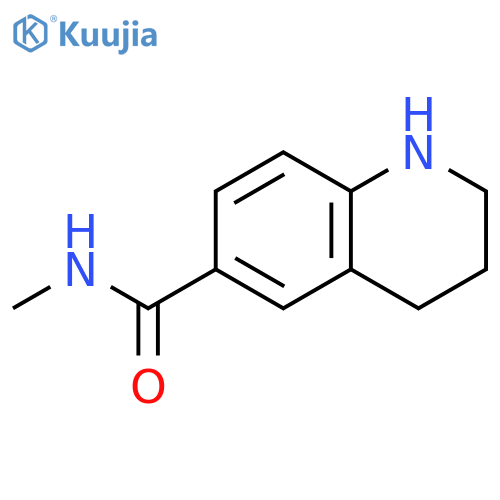 N-methyl-1,2,3,4-tetrahydroquinoline-6-carboxamide structure