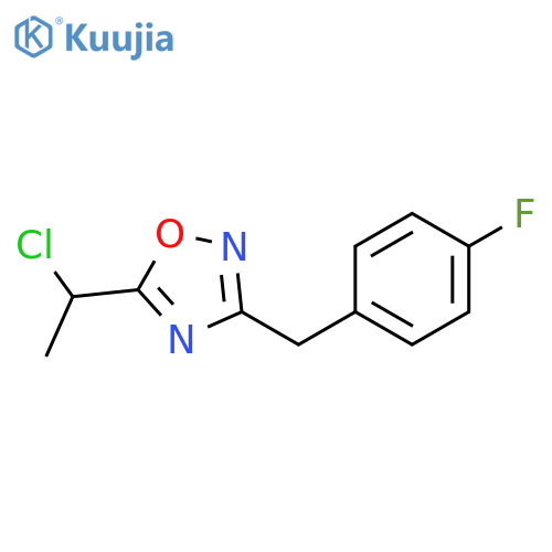5-(1-Chloroethyl)-3-(4-fluorophenyl)methyl-1,2,4-oxadiazole structure