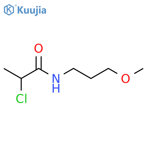 2-chloro-N-(3-methoxypropyl)propanamide structure