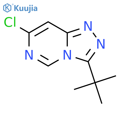3-Tert-butyl-7-chloro-[1,2,4]triazolo[4,3-c]pyrimidine structure