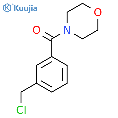 4-3-(Chloromethyl)phenylcarbonylmorpholine structure