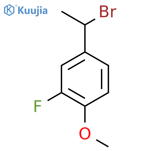 4-(1-Bromoethyl)-2-fluoro-1-methoxybenzene structure