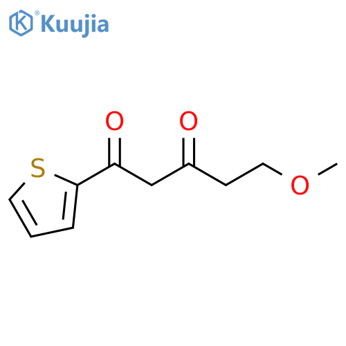 5-methoxy-1-(thiophen-2-yl)pentane-1,3-dione structure