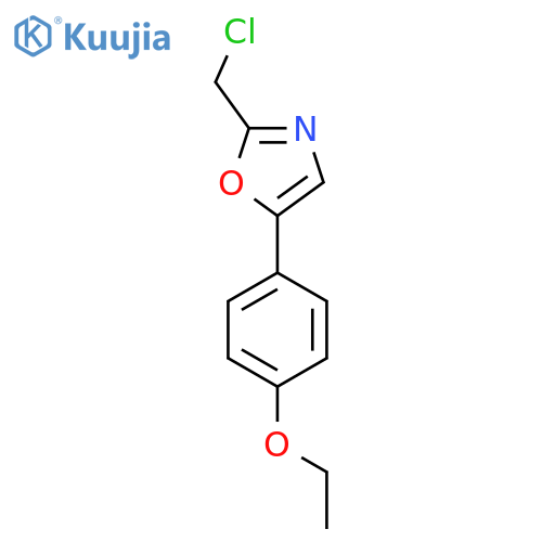 2-(Chloromethyl)-5-(4-ethoxyphenyl)oxazole structure