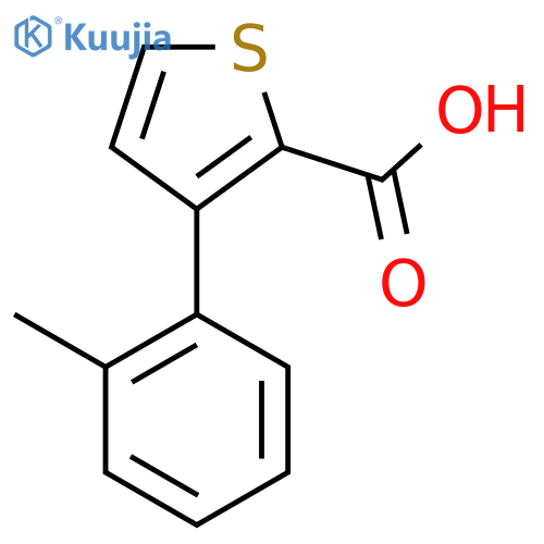 3-(2-Methylphenyl)thiophene-2-carboxylic acid structure