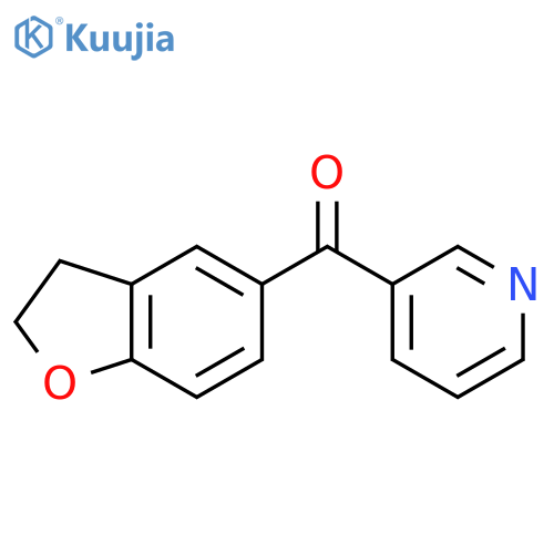 3-(2,3-Dihydro-1-benzofuran-5-carbonyl)pyridine structure