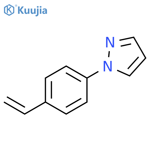 1-(4-ethenylphenyl)-1H-pyrazole structure