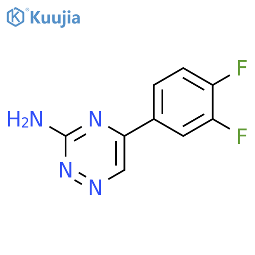 5-(3,4-difluorophenyl)-1,2,4-triazin-3-amine structure