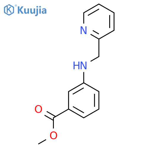 methyl 3-{(pyridin-2-yl)methylamino}benzoate structure