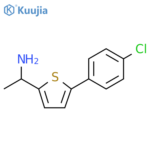 1-5-(4-chlorophenyl)thiophen-2-ylethan-1-amine structure