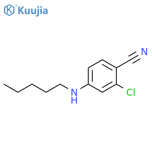 2-chloro-4-(pentylamino)benzonitrile structure