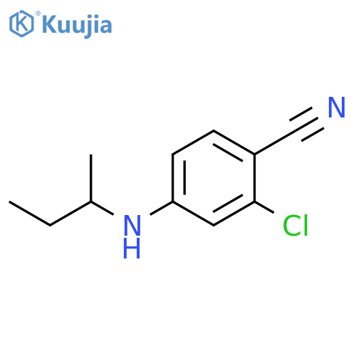 4-(butan-2-yl)amino-2-chlorobenzonitrile structure