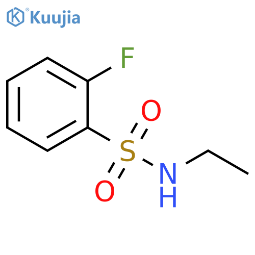 N-ethyl-2-fluorobenzene-1-sulfonamide structure