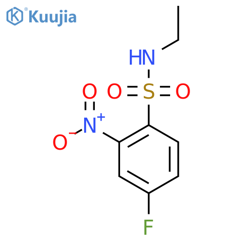 N-ethyl-4-fluoro-2-nitrobenzene-1-sulfonamide structure