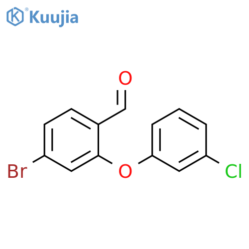 4-bromo-2-(3-chlorophenoxy)benzaldehyde structure