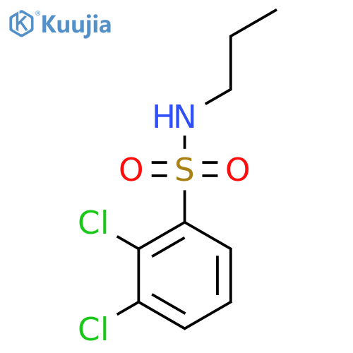 2,3-dichloro-N-propylbenzene-1-sulfonamide structure