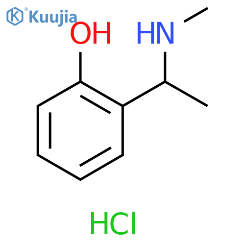 2-1-(methylamino)ethylphenol hydrochloride structure