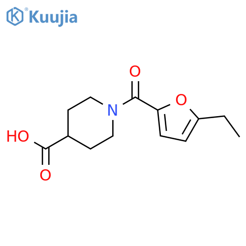 1-(5-Ethylfuran-2-carbonyl)piperidine-4-carboxylic Acid structure