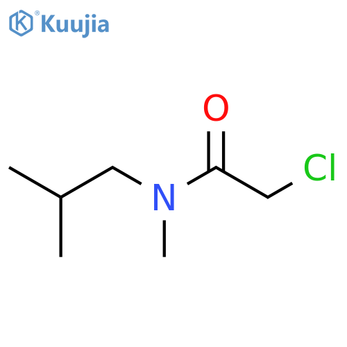 Acetamide, 2-chloro-N-methyl-N-(2-methylpropyl)- structure