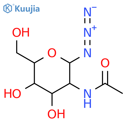 N-[2-Azido-4,5-dihydroxy-6-(hydroxymethyl)oxan-3-yl]acetamide structure