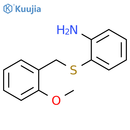 2-{(2-Methoxyphenyl)methylsulfanyl}aniline structure