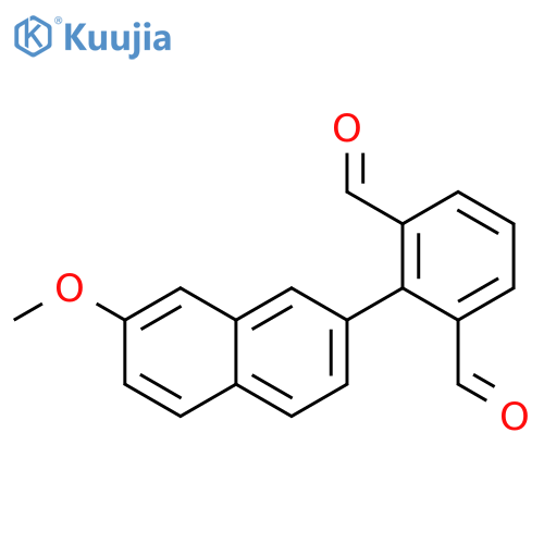 2-(7-Methoxy-2-naphthalenyl)-1,3-benzenedicarboxaldehyde structure